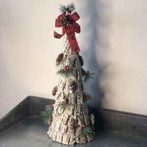 Shabby style Xmas tree cone Christmas decor decoration pine cone fir 21" tall
